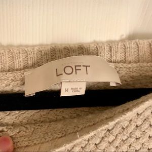 LOFT Sweaters - LOFT oatmeal colored sweater LOFT Sweaters - LOFT oatmeal colored sweater